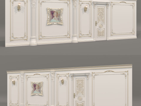 Wall Molding in Classic French style 48 3D 模型