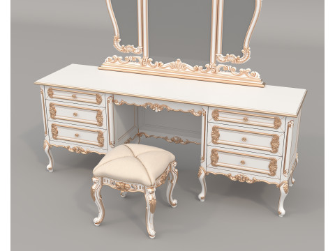 Classic European style Dressing Table 26 3Dモデル