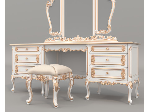 Classic European style Dressing Table 26 3Dモデル