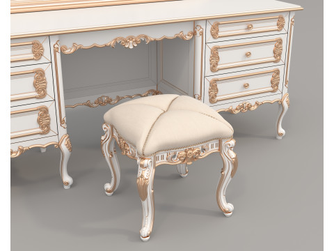 Classic European style Dressing Table 26 3Dモデル