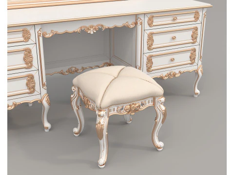 Classic European style Dressing Table 26 3D Model