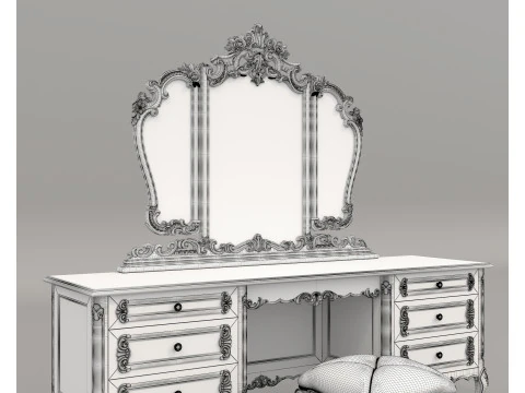 Classic European style Dressing Table 26 3D Model
