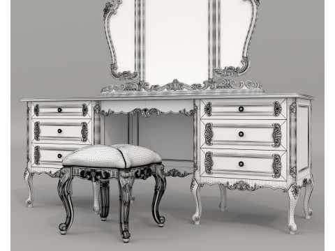 Classic European style Dressing Table 26 3Dモデル