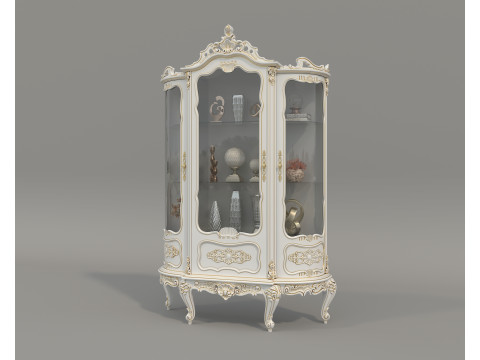 Classic Display Cabinet and Decoration 13 3Dモデル