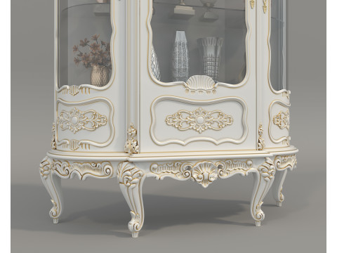 Classic Display Cabinet and Decoration 13 3Dモデル