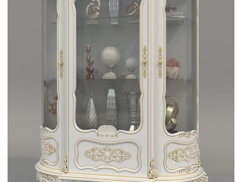 Classic Display Cabinet and Decoration 13 3Dモデル