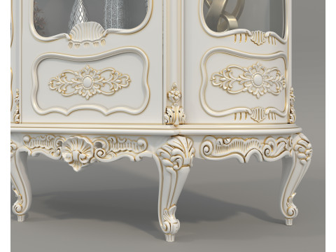 Classic Display Cabinet and Decoration 13 3Dモデル
