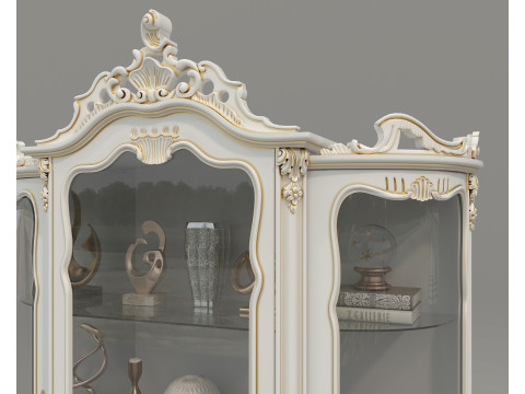 Classic Display Cabinet and Decoration 13 3Dモデル
