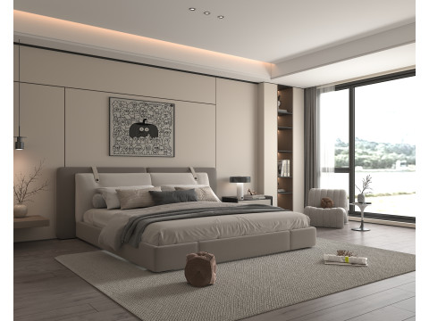 Modern Bedroom Scene 48 Modelo 3D