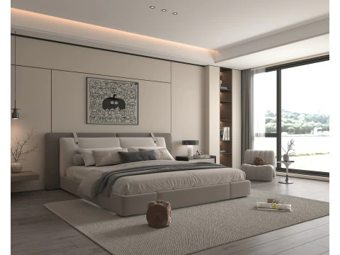 Modern Bedroom Scene 48 3D Model
