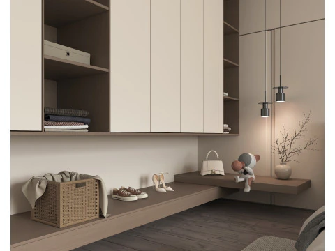 Modern Bedroom Scene 48 3D Model