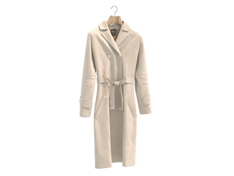 Coat on Hanger Collection 5 3D Model