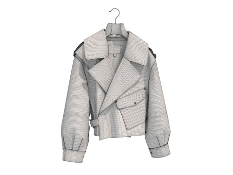 Coat on Hanger Collection 5 3D 모델