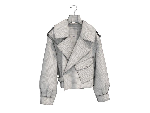 Coat on Hanger Collection 5 3D Model