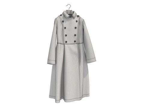 Coat on Hanger Collection 5 3D Model
