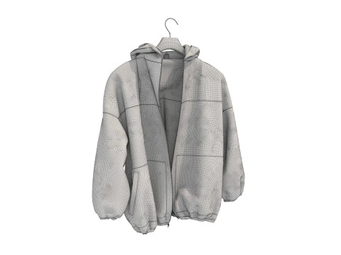 Coat on Hanger Collection 5 3D Model
