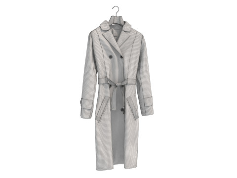 Coat on Hanger Collection 5 3D 모델