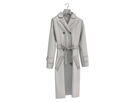 Coat on Hanger Collection 5 3D Model