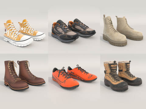 Shoes Collection 25 3D Model