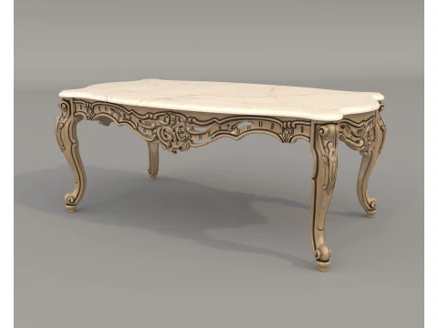 Conjunto cl&aacute;ssico de sof&aacute; e poltrona estilo europeu 11 Modelo 3D