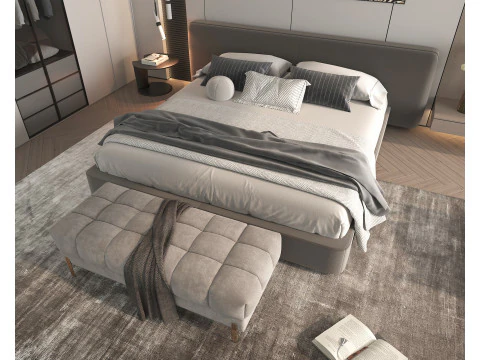 Modern Bedroom Scene 49 3D Model