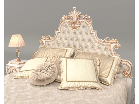 Juego de cama estilo cl&aacute;sico europeo 70 Modelo 3D