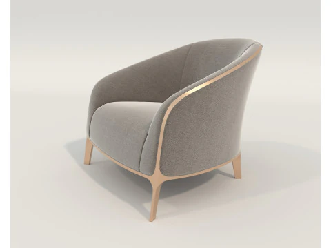 Modern Coffee Table and Armchair 55 3D Model
