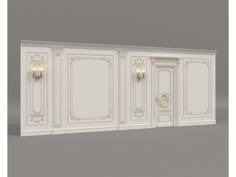 Wall Molding in Classic French style 49 3D 模型
