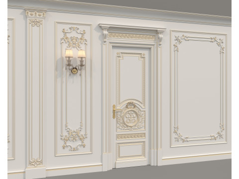 Wall Molding in Classic French style 49 Modello 3D