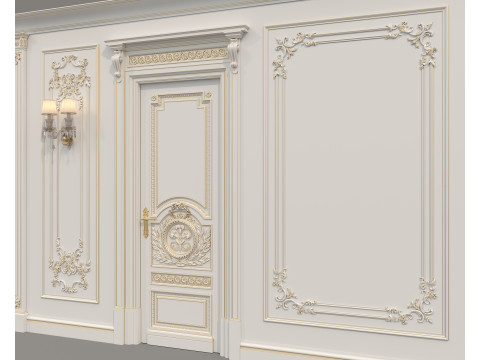 Wall Molding in Classic French style 49 Modello 3D