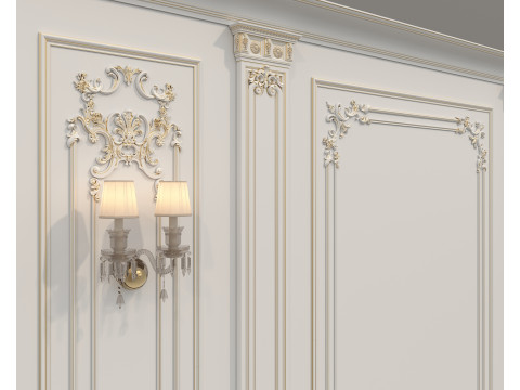 Wall Molding in Classic French style 49 Modello 3D