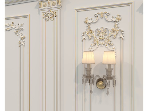 Wall Molding in Classic French style 49 Modello 3D