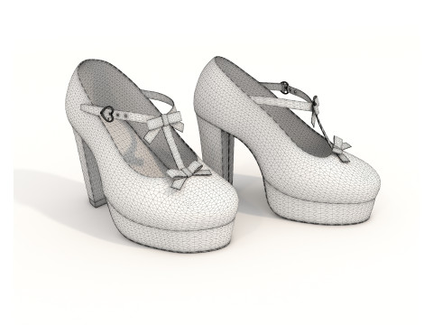 Women Shoes Collection 8 3D Model