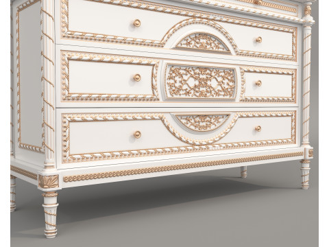 European Classic style Cabinet and Decoration 7 3D Model