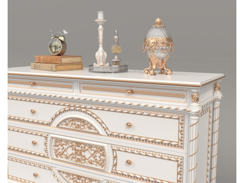 European Classic style Cabinet and Decoration 7 3D Model