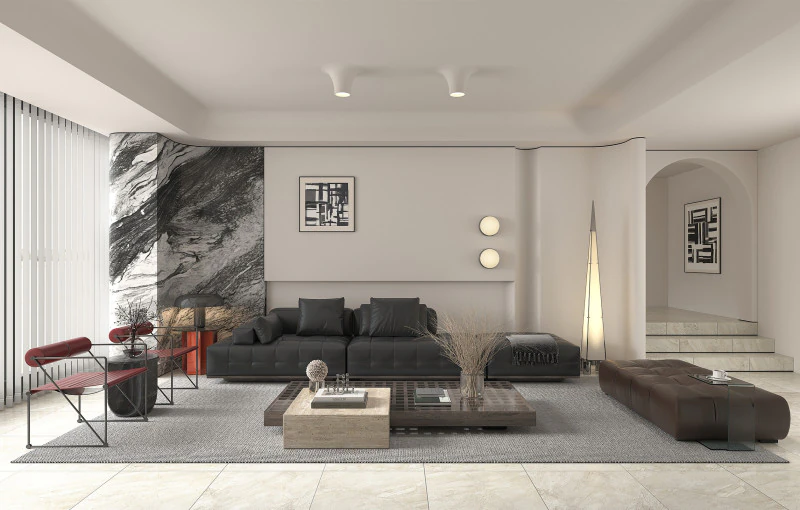 リビング ルーム シーン 14 3Dモデル .c4d .max .obj .3ds .fbx .stl .blend 