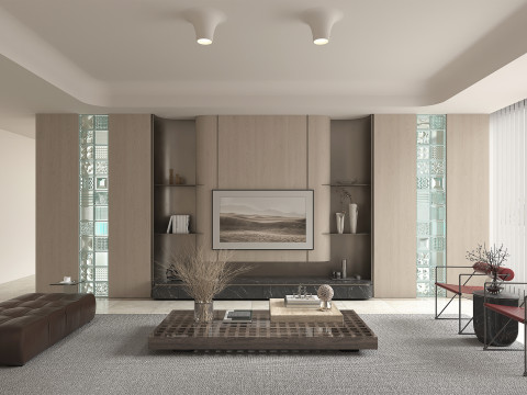 Living Room Scene 14 Modello 3D