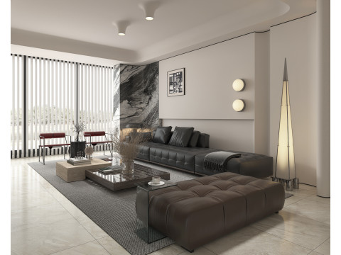 Living Room Scene 14 Modello 3D