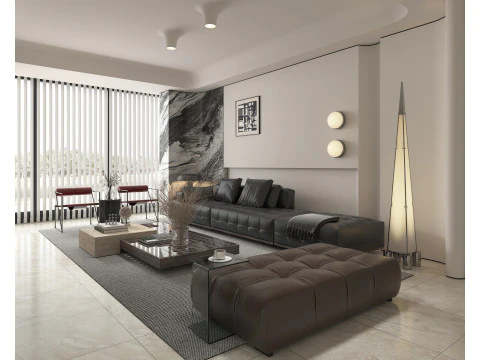 リビング ルーム シーン 14 3Dモデル