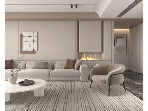 Living Room Scene 15 Model 3D