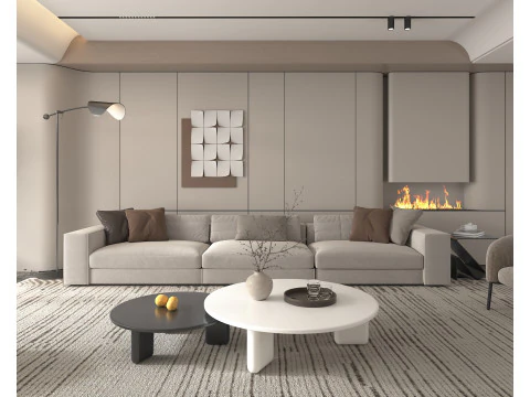 Living Room Scene 15 3D Model