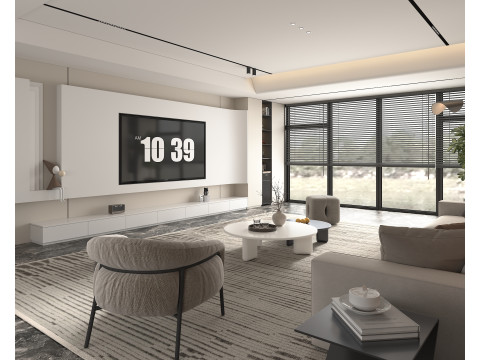 Living Room Scene 15 Model 3D