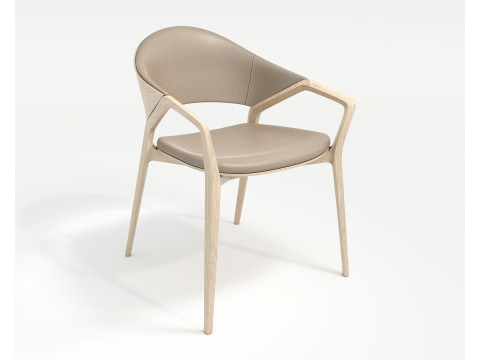 Modern Dining Table and Chairs 42 3D Model