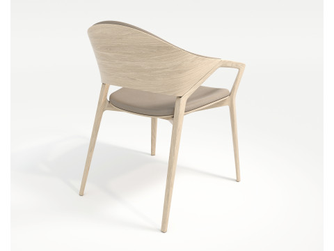 Modern Dining Table and Chairs 42 3D Model