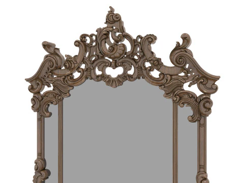 Classic European Style Console Table 3D Model