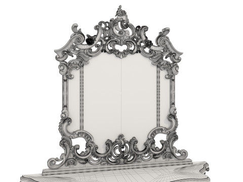Classic European Style Console Table Modelo 3D