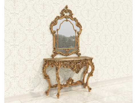 Classic European Style Console Table 2 Modelo 3D