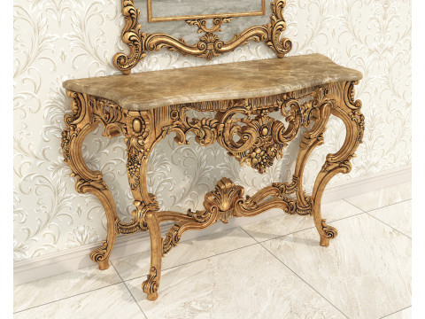 Classic European Style Console Table 2 3D Модель