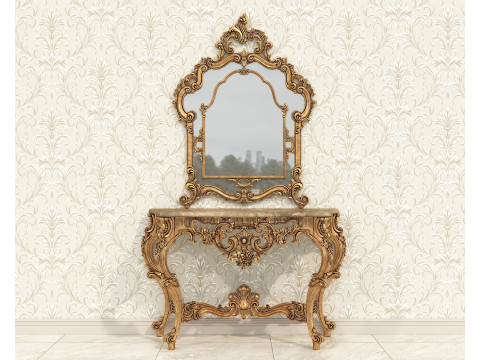 Classic European Style Console Table 2 3D Модель