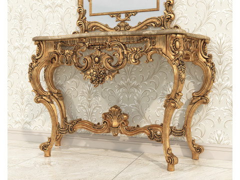 Classic European Style Console Table 2 3D Модель